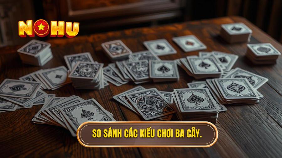  So sánh các kiểu chơi ba cây.